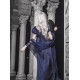Faeries Daffodil Yoru Nova Dark Blue Crinkled Satin One Piece(Reservation/Full Payment Without Shipping)